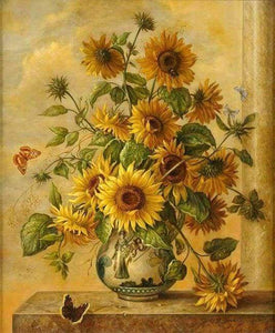 paint by numbers | Large Bouquet of Sunflowers | advanced flowers new arrivals | FiguredArt