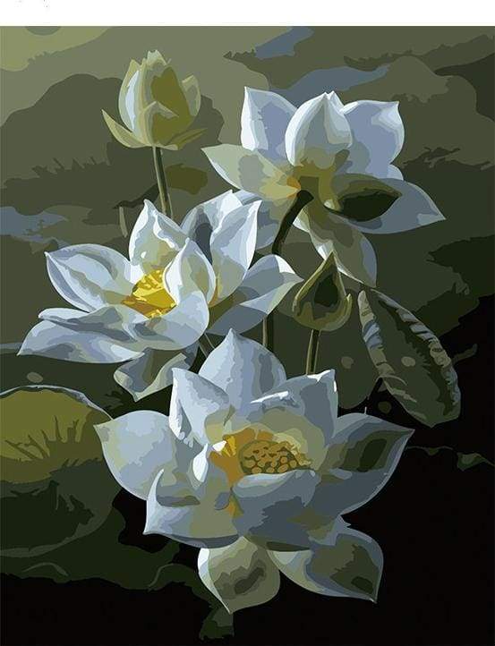 paint by numbers | Lotus Blooming | easy flowers | FiguredArt