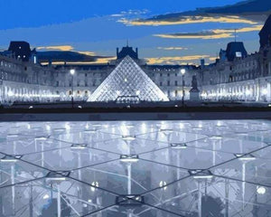 paint by numbers | Louvre Museum | cities intermediate | FiguredArt