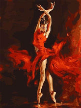 Load image into Gallery viewer, paint by numbers | Magical Red Dancer | advanced dance romance | FiguredArt