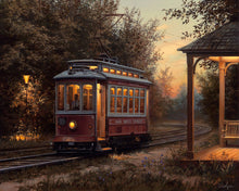 Load image into Gallery viewer, Paint by numbers | Tram station | intermediate new arrivals landscapes cities | Figured&#39;Art