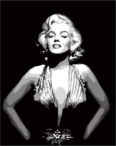 paint by numbers | Marilyn Monroe | easy portrait | FiguredArt