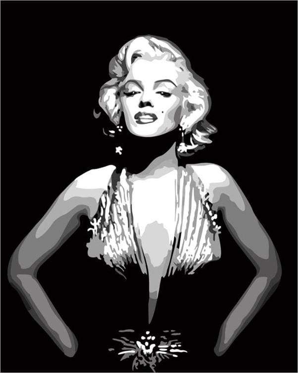 paint by numbers | Marilyn Monroe | easy portrait | FiguredArt