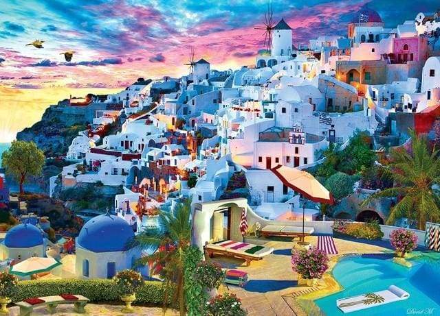 paint by numbers | Mediterranean City | advanced cities | FiguredArt