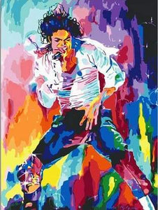 paint by numbers | Michael Jackson | intermediate new arrivals portrait | FiguredArt
