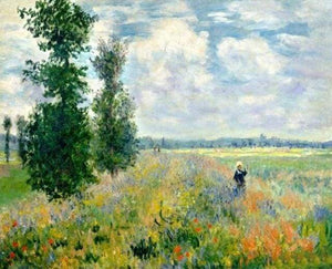 paint by numbers | Monet Field of Poppies | advanced famous paintings landscapes monet | FiguredArt