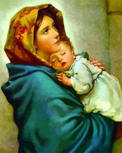 Load image into Gallery viewer, paint by numbers | Mother holding her Child | advanced religion | FiguredArt