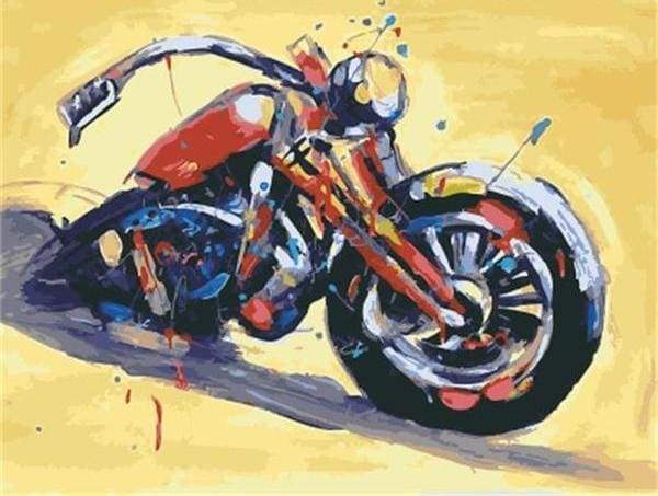 paint by numbers | Motorcycle | cars and motos intermediate | FiguredArt