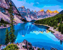 Load image into Gallery viewer, paint by numbers | Mountain Waterside | advanced landscapes mountains | FiguredArt
