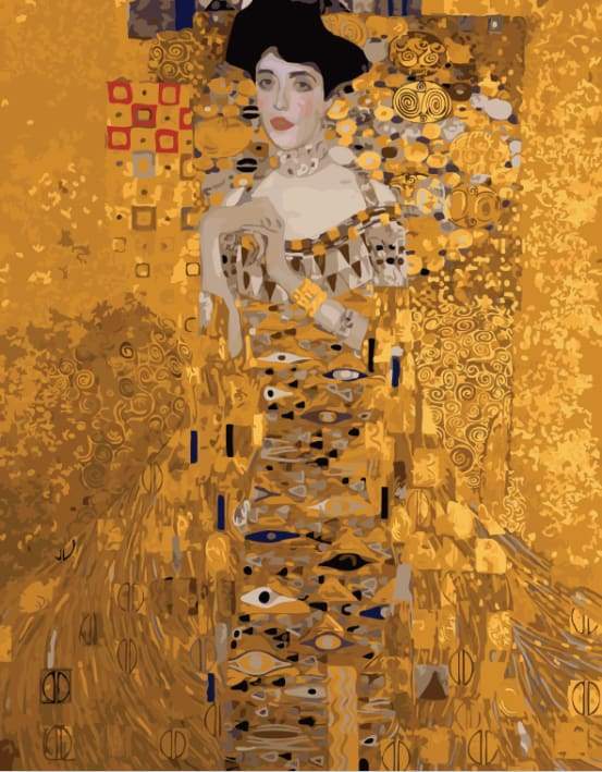 paint by numbers | Ms. Bauer Klimt | advanced famous paintings | FiguredArt