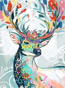 paint by numbers | Multicolor Deer | animals deer easy | FiguredArt