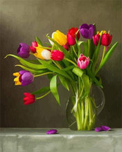 Load image into Gallery viewer, paint by numbers | Multicolored Flowers | flowers intermediate | FiguredArt