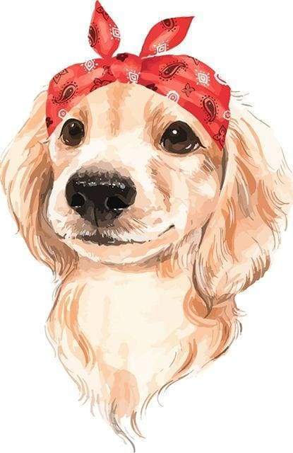paint by numbers | My Cute Dog | animals dogs easy new arrivals | FiguredArt