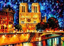 Load image into Gallery viewer, paint by numbers | Notre Dame by Night | advanced cities | FiguredArt