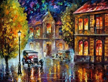 Load image into Gallery viewer, paint by numbers | Old Car passing by | advanced cities | FiguredArt