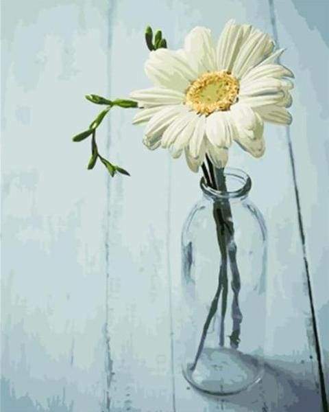 paint by numbers | One little Flower | flowers intermediate | FiguredArt