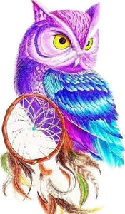 paint by numbers | Owl in Color | animals intermediate new arrivals owls | FiguredArt