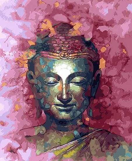 paint by numbers | Painted Buddha | intermediate portrait religion | FiguredArt