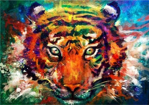 paint by numbers | Painted Tiger | advanced animals tigers | FiguredArt