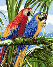 Load image into Gallery viewer, paint by numbers | Parrots in the Tropics | animals birds easy parrots | FiguredArt