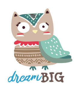 Paint by numbers | Children Painting kit Owl Dream Big | kids easy | Figured'Art