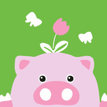 Load image into Gallery viewer, Paint by numbers | Children Painting kit Pig and flower | kids easy | Figured&#39;Art