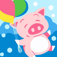 Load image into Gallery viewer, Paint by numbers | Children Painting kit Pig | kids easy | Figured&#39;Art