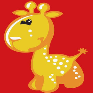 Paint by numbers | Children Painting kit Giraffe in shape | kids easy | Figured'Art