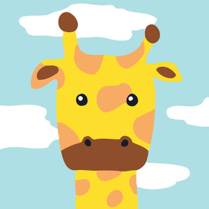 Paint by numbers | Children Painting kit Giraffe | kids easy | Figured'Art