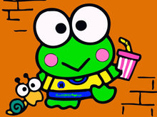 Load image into Gallery viewer, Paint by numbers | Children Painting kit Frog and Snail | kids easy | Figured&#39;Art