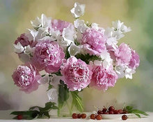 Load image into Gallery viewer, paint by numbers | Peonies and Cherries | advanced flowers | FiguredArt