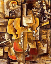 Load image into Gallery viewer, paint by numbers | Picasso Violin and Grapes | famous paintings intermediate music | FiguredArt