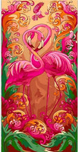 Load image into Gallery viewer, paint by numbers | Pink flamingos | animals birds flamingos intermediate | FiguredArt