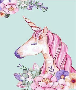 paint by numbers | Pink Unicorn | animals easy kids unicorns | FiguredArt
