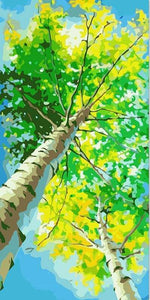 paint by numbers | Poplar Spring | easy trees | FiguredArt