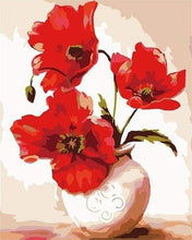 Load image into Gallery viewer, paint by numbers | Pretty Poppies | beginners easy flowers | FiguredArt