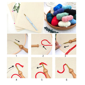 Punch Needle Kit - Reindeer by a Lake