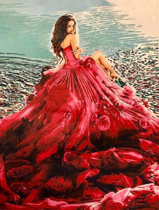 paint by numbers | Red dress | advanced romance | FiguredArt