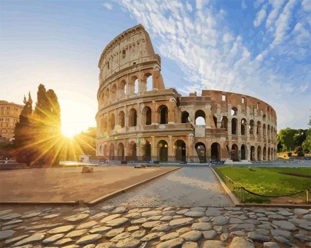 paint by numbers | Roman Amphitheater | advanced cities | FiguredArt