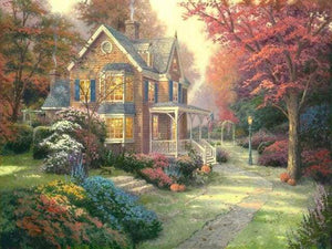 paint by numbers | Romantic cottage | advanced landscapes | FiguredArt