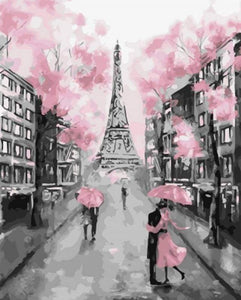 paint by numbers | Romantic Eiffel Tower | cities easy | FiguredArt