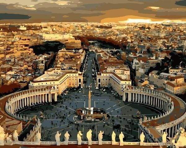 paint by numbers | Rome in Italy | advanced cities | FiguredArt