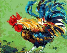 Load image into Gallery viewer, paint by numbers | Rooster | animals birds intermediate new arrivals | FiguredArt