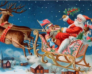 paint by numbers | Santa Claus in America | christmas intermediate new arrivals | FiguredArt