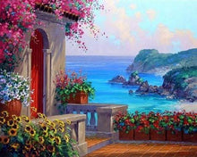 Load image into Gallery viewer, paint by numbers | Seaside in Greece | advanced landscapes | FiguredArt