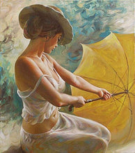 Load image into Gallery viewer, paint by numbers | Sexy woman with Umbrella | intermediate nude romance | FiguredArt