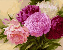 Load image into Gallery viewer, paint by numbers | Shades of Rose | flowers intermediate | FiguredArt