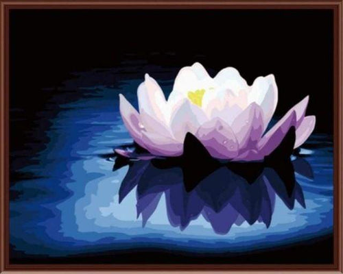 paint by numbers | Silence on Lotus Flower | beginners easy flowers | FiguredArt