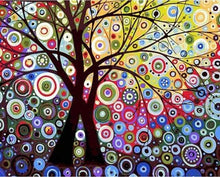 Load image into Gallery viewer, paint by numbers | Stained Glass Effect Tree | advanced trees | FiguredArt