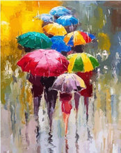 Load image into Gallery viewer, paint by numbers | Umbrellas | intermediate landscapes new arrivals | FiguredArt